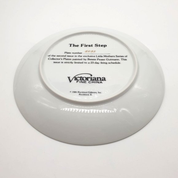 The First Step Collector Plate By Bessie Pease Cutmann #2 Little Mother Series - Picture 7 of 8